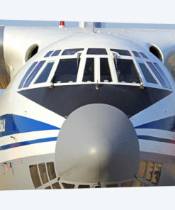 Close-Up Of A Russian Air Force Ilyushin Il-76 Airliner