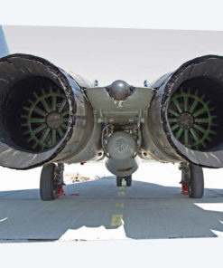 View Of The RD-33 Engines On A Serbian Air Force MiG-29 Jet