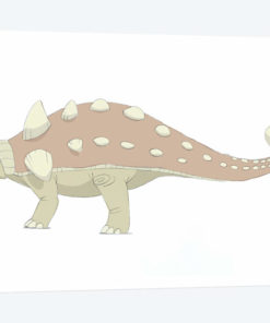 Euoplocephalus Pencil Drawing With Digital Color