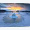 A Frozen Fjord That Is Part Of Tjeldsundet In Troms County, Norway