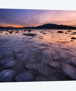 A Winter Sunset At Evenskjer In Troms County, Norway
