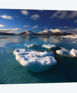 A Winter View Looking Out In Tjeldsundet Strait, Norway