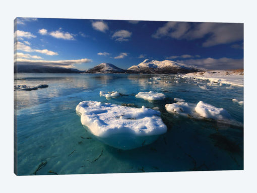 A Winter View Looking Out In Tjeldsundet Strait, Norway