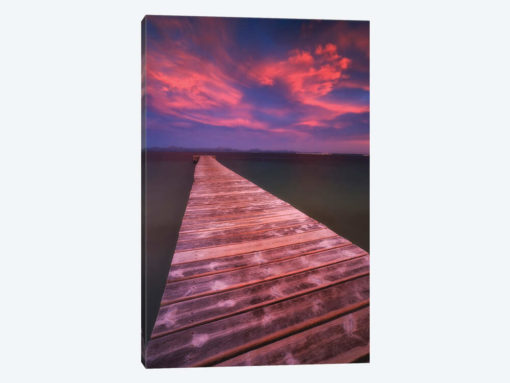 Alcudia Beach Pier In Mallorca, Spain