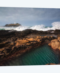 Godrevy Lighthouse In Cornwall, England