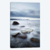 Long Exposure Scene Of Rocks In Vaagsfjorden Fjord, Norway