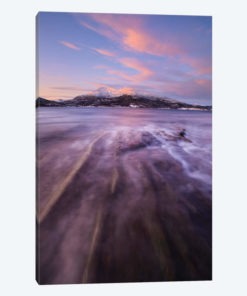 Sunrise Over Tjeldsundet In Troms County, Norway