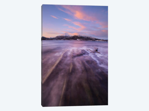 Sunrise Over Tjeldsundet In Troms County, Norway