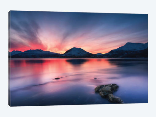 Sunset Over Tjeldsundet, Troms County, Norway I