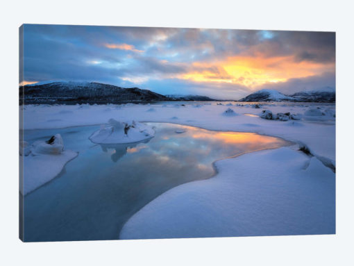 The Fjord Of Tjeldsundet In Troms County, Norway