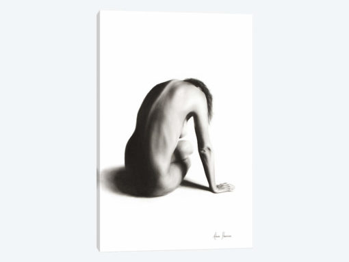 Nude Woman Charcoal Study 56
