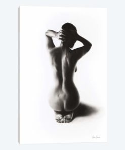 Nude Woman Charcoal Study 57