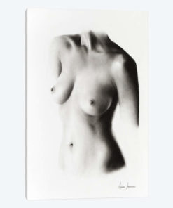 Nude Woman Charcoal Study 58