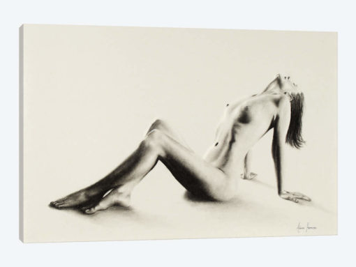 Nude Woman Charcoal Study 59