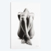 Nude Woman Charcoal Study 63