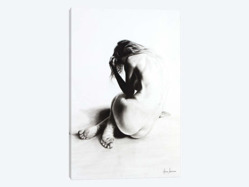 Nude Woman Charcoal Study 38