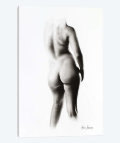 Nude Woman Charcoal Study 45