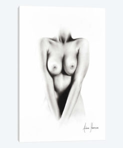 Nude Woman Charcoal Study 67