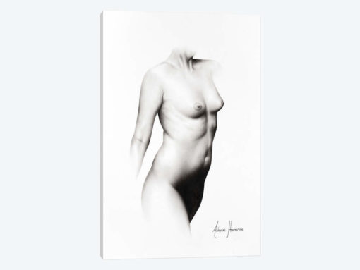 Nude Woman Charcoal Study 68