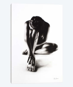 Nude Woman Charcoal Study 41