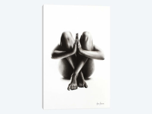 Nude Woman Charcoal Study 48