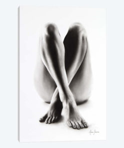 Nude Woman Charcoal Study 54