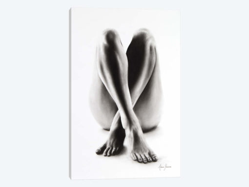 Nude Woman Charcoal Study 54