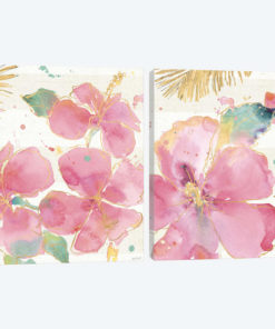 Flamingo Fever Diptych