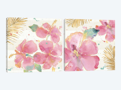 Flamingo Fever Diptych