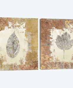Gilded Leaf II Diptych