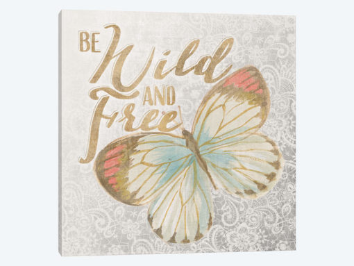 Textile Floral Butterfly IV