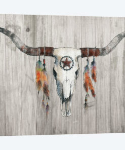 Longhorn On Wood