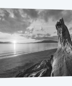 Samish Bay Sunset, B&W I