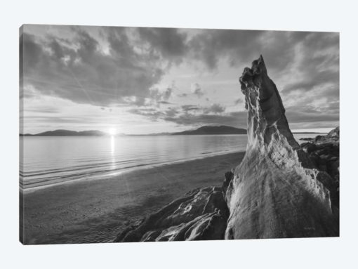 Samish Bay Sunset, B&W I