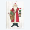 Vintage St. Nick I No Words On White Wood