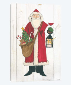 Vintage St. Nick I No Words On White Wood