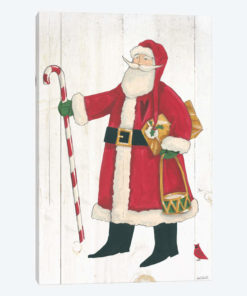 Vintage St. Nick II No Words On White Wood