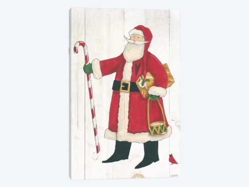 Vintage St. Nick II No Words On White Wood