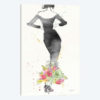 Floral Fashion I, rectangular