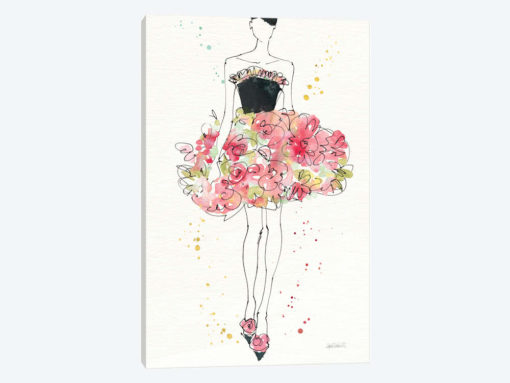 Floral Fashion II, rectangular