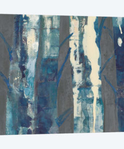 Deep Woods III, Indigo On Gray