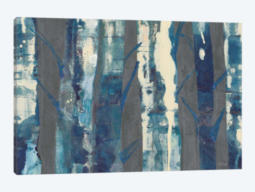 Deep Woods III, Indigo On Gray