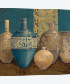 Aegean Vessels on Turquoise