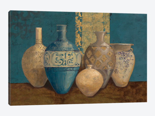 Aegean Vessels on Turquoise