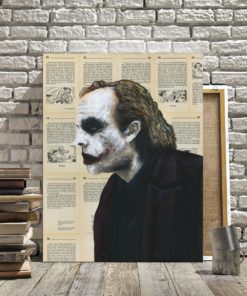 Canvas Print a Joker on Choose your own Adventure Book Pages