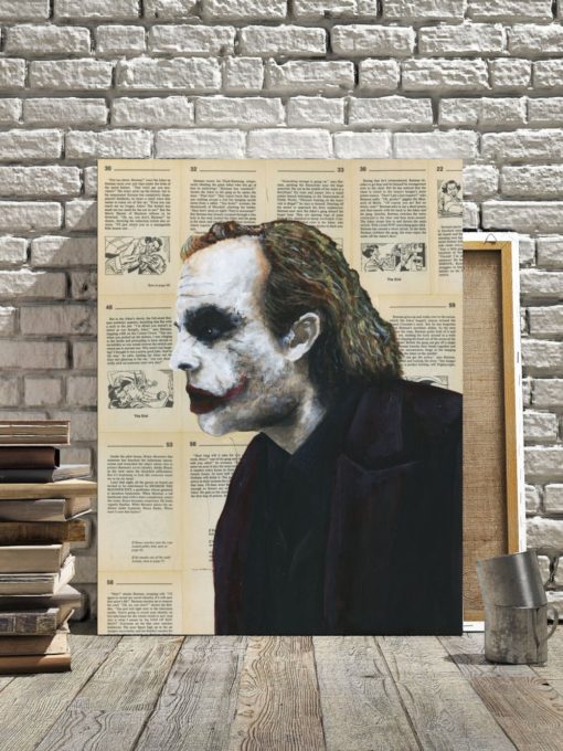 Canvas Print a Joker on Choose your own Adventure Book Pages