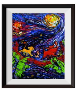 Vincent Van Gogh Starry Night Posters The Lion King Simba Lion King Poster Canvas Wall Art Nursery Decor Wall Decor A018