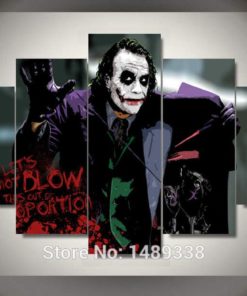 5 Panels The Joker Batman The Dark Knight Canvas Art Multi Poster Piece Art Work