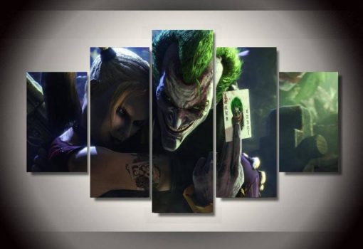 5 Panels The Joker DC Comics Canvas Art Multi Poster Piece Art Work