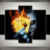 5 Panels The Joker DC Comics Canvas Art Multi Poster Piece Art Work